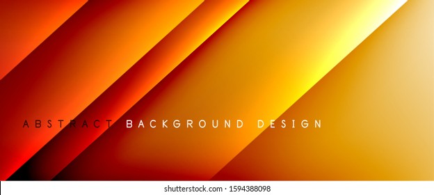 Straight lines with shadows and light on gradient background. Trendy simple fluid color gradient abstract background with dynamic straight shadow line effect. Vector Illustration For Wallpaper, Banner