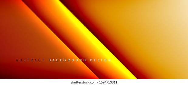 Straight lines with shadows and light on gradient background. Trendy simple fluid color gradient abstract background with dynamic straight shadow line effect. Vector Illustration For Wallpaper, Banner