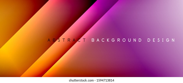 Líneas rectas con sombras y luz sobre el fondo del degradado. Fondo abstracto de degradado de color simple y moderno con efecto de línea de sombra recta dinámica. Ilustración De Vectores Para Papel De Fondo De Pantalla, Banner