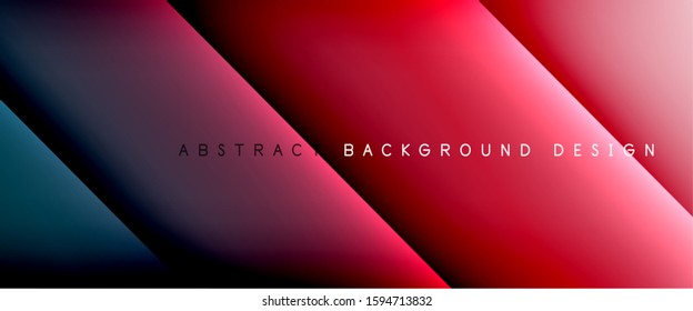 Líneas rectas con sombras y luz sobre el fondo del degradado. Fondo abstracto de degradado de color simple y moderno con efecto de línea de sombra recta dinámica. Ilustración De Vectores Para Papel De Fondo De Pantalla, Banner