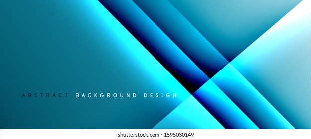 Straight lines with shadows and light on gradient background. Trendy simple fluid color gradient abstract background with dynamic straight shadow line effect. Vector Illustration For Wallpaper, Banner