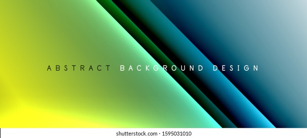 Straight lines with shadows and light on gradient background. Trendy simple fluid color gradient abstract background with dynamic straight shadow line effect. Vector Illustration For Wallpaper, Banner