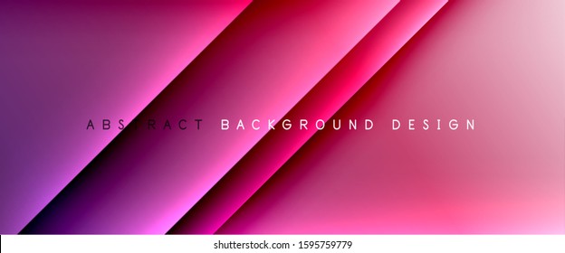 Straight lines with shadows and light on gradient background. Trendy simple fluid color gradient abstract background with dynamic straight shadow line effect. Vector Illustration For Wallpaper, Banner