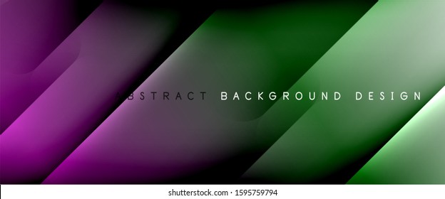 Líneas rectas con sombras y luz sobre el fondo del degradado. Fondo abstracto de degradado de color simple y moderno con efecto de línea de sombra recta dinámica. Ilustración De Vectores Para Papel De Fondo De Pantalla, Banner