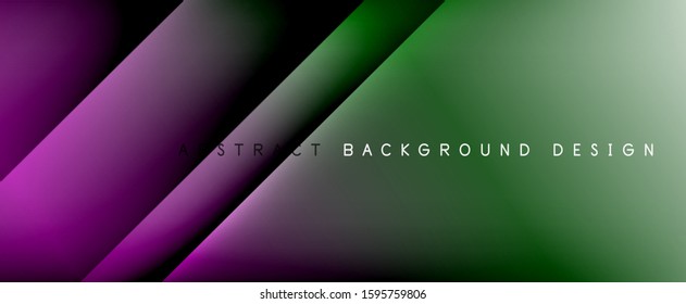 Líneas rectas con sombras y luz sobre el fondo del degradado. Fondo abstracto de degradado de color simple y moderno con efecto de línea de sombra recta dinámica. Ilustración De Vectores Para Papel De Fondo De Pantalla, Banner