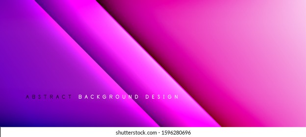 Líneas rectas con sombras y luz sobre el fondo del degradado. Fondo abstracto de degradado de color simple y moderno con efecto de línea de sombra recta dinámica. Ilustración De Vectores Para Papel De Fondo De Pantalla, Banner