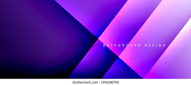 Straight lines with shadows and light on gradient background. Trendy simple fluid color gradient abstract background with dynamic straight shadow line effect. Vector Illustration For Wallpaper, Banner