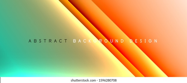 Líneas rectas con sombras y luz sobre el fondo del degradado. Fondo abstracto de degradado de color simple y moderno con efecto de línea de sombra recta dinámica. Ilustración De Vectores Para Papel De Fondo De Pantalla, Banner