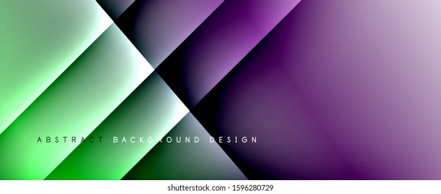 Straight lines with shadows and light on gradient background. Trendy simple fluid color gradient abstract background with dynamic straight shadow line effect. Vector Illustration For Wallpaper, Banner