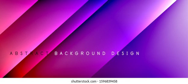 Straight lines with shadows and light on gradient background. Trendy simple fluid color gradient abstract background with dynamic straight shadow line effect. Vector Illustration For Wallpaper, Banner