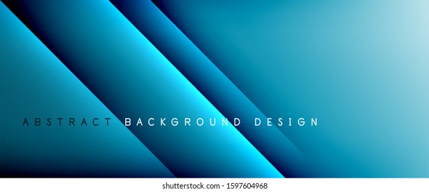 Straight lines with shadows and light on gradient background. Trendy simple fluid color gradient abstract background with dynamic straight shadow line effect. Vector Illustration For Wallpaper, Banner