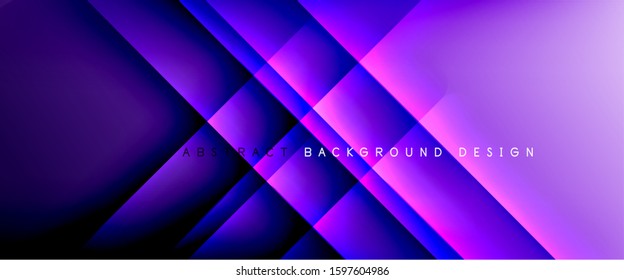 Straight lines with shadows and light on gradient background. Trendy simple fluid color gradient abstract background with dynamic straight shadow line effect. Vector Illustration For Wallpaper, Banner