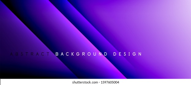 Straight lines with shadows and light on gradient background. Trendy simple fluid color gradient abstract background with dynamic straight shadow line effect. Vector Illustration For Wallpaper, Banner