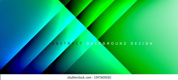 Líneas rectas con sombras y luz sobre el fondo del degradado. Fondo abstracto de degradado de color simple y moderno con efecto de línea de sombra recta dinámica. Ilustración De Vectores Para Papel De Fondo De Pantalla, Banner
