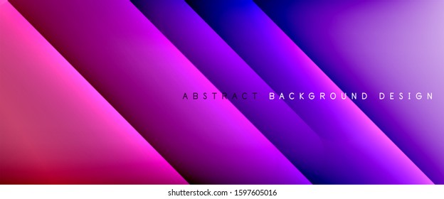 Líneas rectas con sombras y luz sobre el fondo del degradado. Fondo abstracto de degradado de color simple y moderno con efecto de línea de sombra recta dinámica. Ilustración De Vectores Para Papel De Fondo De Pantalla, Banner