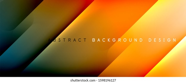Straight lines with shadows and light on gradient background. Trendy simple fluid color gradient abstract background with dynamic straight shadow line effect. Vector Illustration For Wallpaper, Banner