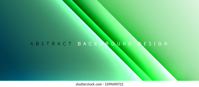Straight lines with shadows and light on gradient background. Trendy simple fluid color gradient abstract background with dynamic straight shadow line effect. Vector Illustration For Wallpaper, Banner