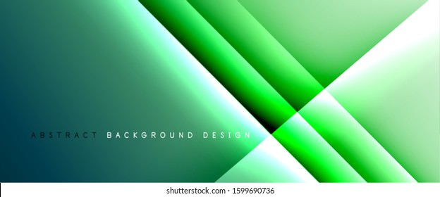 Straight lines with shadows and light on gradient background. Trendy simple fluid color gradient abstract background with dynamic straight shadow line effect. Vector Illustration For Wallpaper, Banner