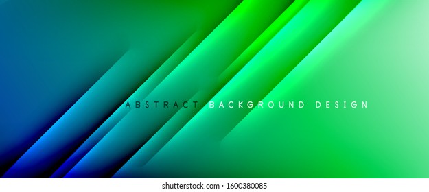 Straight lines with shadows and light on gradient background. Trendy simple fluid color gradient abstract background with dynamic straight shadow line effect. Vector Illustration For Wallpaper, Banner