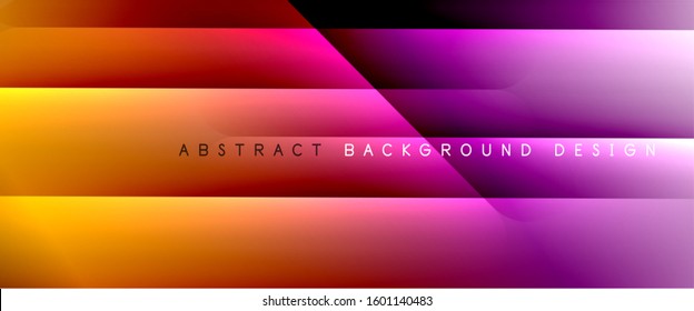 Straight lines with shadows and light on gradient background. Trendy simple fluid color gradient abstract background with dynamic straight shadow line effect. Vector Illustration For Wallpaper, Banner
