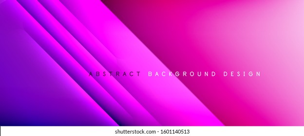 Líneas rectas con sombras y luz sobre el fondo del degradado. Fondo abstracto de degradado de color simple y moderno con efecto de línea de sombra recta dinámica. Ilustración De Vectores Para Papel De Fondo De Pantalla, Banner