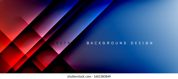 Straight lines with shadows and light on gradient background. Trendy simple fluid color gradient abstract background with dynamic straight shadow line effect. Vector Illustration For Wallpaper, Banner