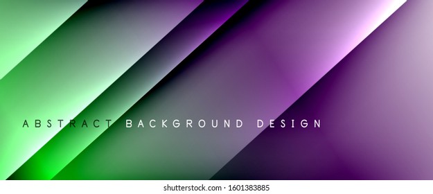 Líneas rectas con sombras y luz sobre el fondo del degradado. Fondo abstracto de degradado de color simple y moderno con efecto de línea de sombra recta dinámica. Ilustración De Vectores Para Papel De Fondo De Pantalla, Banner