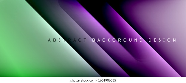 Líneas rectas con sombras y luz sobre el fondo del degradado. Fondo abstracto de degradado de color simple y moderno con efecto de línea de sombra recta dinámica. Ilustración De Vectores Para Papel De Fondo De Pantalla, Banner