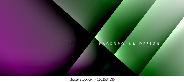 Straight lines with shadows and light on gradient background. Trendy simple fluid color gradient abstract background with dynamic straight shadow line effect. Vector Illustration For Wallpaper, Banner