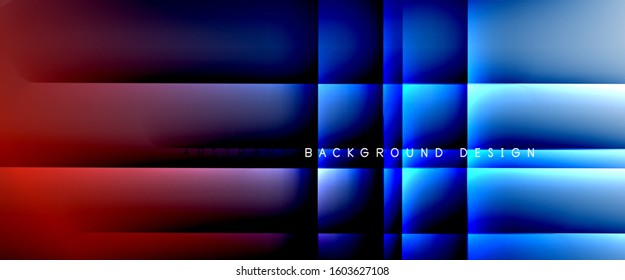 Straight lines with shadows and light on gradient background. Trendy simple fluid color gradient abstract background with dynamic straight shadow line effect. Vector Illustration For Wallpaper, Banner