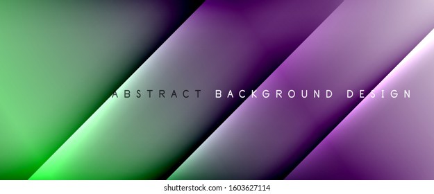 Líneas rectas con sombras y luz sobre el fondo del degradado. Fondo abstracto de degradado de color simple y moderno con efecto de línea de sombra recta dinámica. Ilustración De Vectores Para Papel De Fondo De Pantalla, Banner