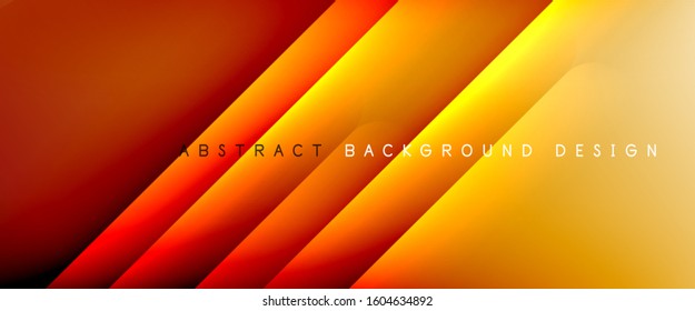 Líneas rectas con sombras y luz sobre el fondo del degradado. Fondo abstracto de degradado de color simple y moderno con efecto de línea de sombra recta dinámica. Ilustración De Vectores Para Papel De Fondo De Pantalla, Banner