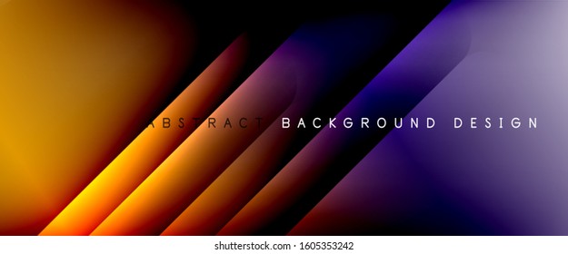 Straight lines with shadows and light on gradient background. Trendy simple fluid color gradient abstract background with dynamic straight shadow line effect. Vector Illustration For Wallpaper, Banner