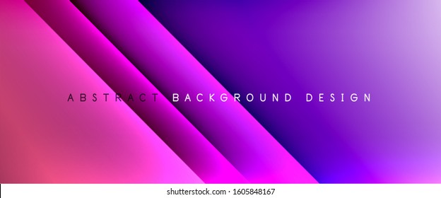 Straight lines with shadows and light on gradient background. Trendy simple fluid color gradient abstract background with dynamic straight shadow line effect. Vector Illustration For Wallpaper, Banner