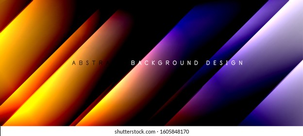 Straight lines with shadows and light on gradient background. Trendy simple fluid color gradient abstract background with dynamic straight shadow line effect. Vector Illustration For Wallpaper, Banner