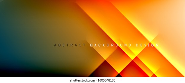 Straight lines with shadows and light on gradient background. Trendy simple fluid color gradient abstract background with dynamic straight shadow line effect. Vector Illustration For Wallpaper, Banner