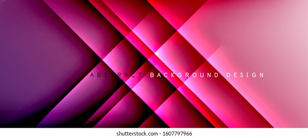 Straight lines with shadows and light on gradient background. Trendy simple fluid color gradient abstract background with dynamic straight shadow line effect. Vector Illustration For Wallpaper, Banner