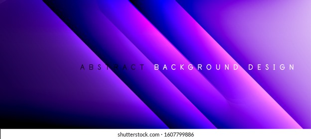Straight lines with shadows and light on gradient background. Trendy simple fluid color gradient abstract background with dynamic straight shadow line effect. Vector Illustration For Wallpaper, Banner