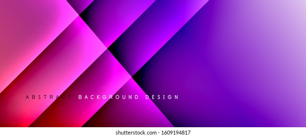Straight lines with shadows and light on gradient background. Trendy simple fluid color gradient abstract background with dynamic straight shadow line effect. Vector Illustration For Wallpaper, Banner