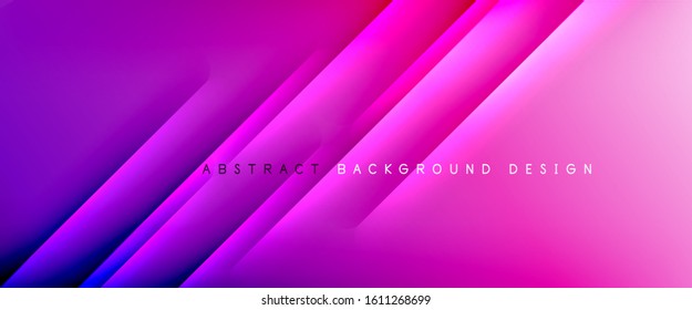 Straight lines with shadows and light on gradient background. Trendy simple fluid color gradient abstract background with dynamic straight shadow line effect. Vector Illustration For Wallpaper, Banner