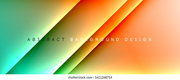 Straight lines with shadows and light on gradient background. Trendy simple fluid color gradient abstract background with dynamic straight shadow line effect. Vector Illustration For Wallpaper, Banner