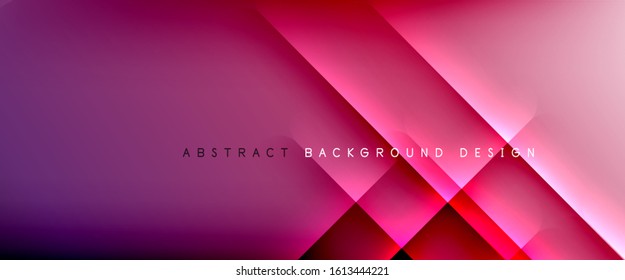 Líneas rectas con sombras y luz sobre el fondo del degradado. Fondo abstracto de degradado de color simple y moderno con efecto de línea de sombra recta dinámica. Ilustración De Vectores Para Papel De Fondo De Pantalla, Banner