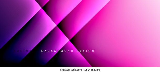 Líneas rectas con sombras y luz sobre el fondo del degradado. Fondo abstracto de degradado de color simple y moderno con efecto de línea de sombra recta dinámica. Ilustración De Vectores Para Papel De Fondo De Pantalla, Banner