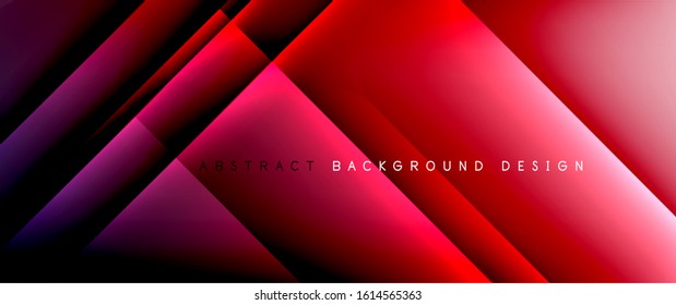 Líneas rectas con sombras y luz sobre el fondo del degradado. Fondo abstracto de degradado de color simple y moderno con efecto de línea de sombra recta dinámica. Ilustración De Vectores Para Papel De Fondo De Pantalla, Banner