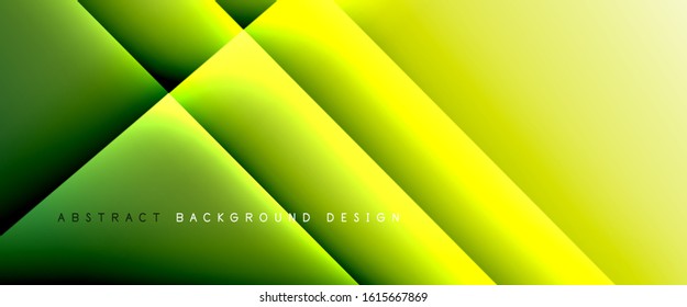 Straight lines with shadows and light on gradient background. Trendy simple fluid color gradient abstract background with dynamic straight shadow line effect. Vector Illustration For Wallpaper, Banner