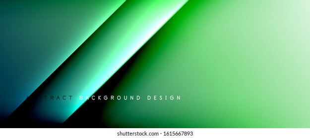 Líneas rectas con sombras y luz sobre el fondo del degradado. Fondo abstracto de degradado de color simple y moderno con efecto de línea de sombra recta dinámica. Ilustración De Vectores Para Papel De Fondo De Pantalla, Banner