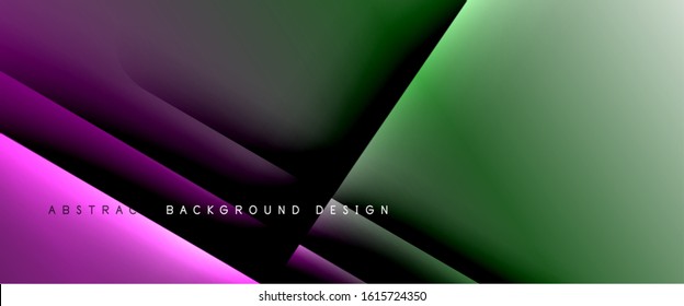 Straight lines with shadows and light on gradient background. Trendy simple fluid color gradient abstract background with dynamic straight shadow line effect. Vector Illustration For Wallpaper, Banner
