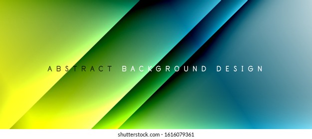 Líneas rectas con sombras y luz sobre el fondo del degradado. Fondo abstracto de degradado de color simple y moderno con efecto de línea de sombra recta dinámica. Ilustración De Vectores Para Papel De Fondo De Pantalla, Banner
