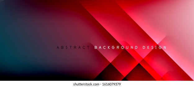 Straight lines with shadows and light on gradient background. Trendy simple fluid color gradient abstract background with dynamic straight shadow line effect. Vector Illustration For Wallpaper, Banner
