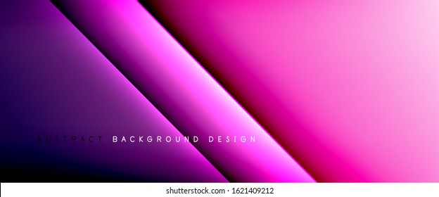 Líneas rectas con sombras y luz sobre el fondo del degradado. Fondo abstracto de degradado de color simple y moderno con efecto de línea de sombra recta dinámica. Ilustración De Vectores Para Papel De Fondo De Pantalla, Banner